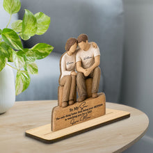 Load image into Gallery viewer, Personalized Wood Plaque Custom Message for Son Gift
