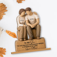 Load image into Gallery viewer, Personalized Wood Plaque Custom Message for Son Gift
