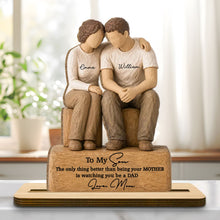 Load image into Gallery viewer, Personalized Wood Plaque Custom Message for Son Gift

