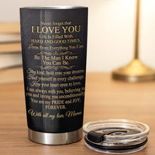 Load image into Gallery viewer, Personalized Stainless Steel Tumbler Custom Name Gift for Son
