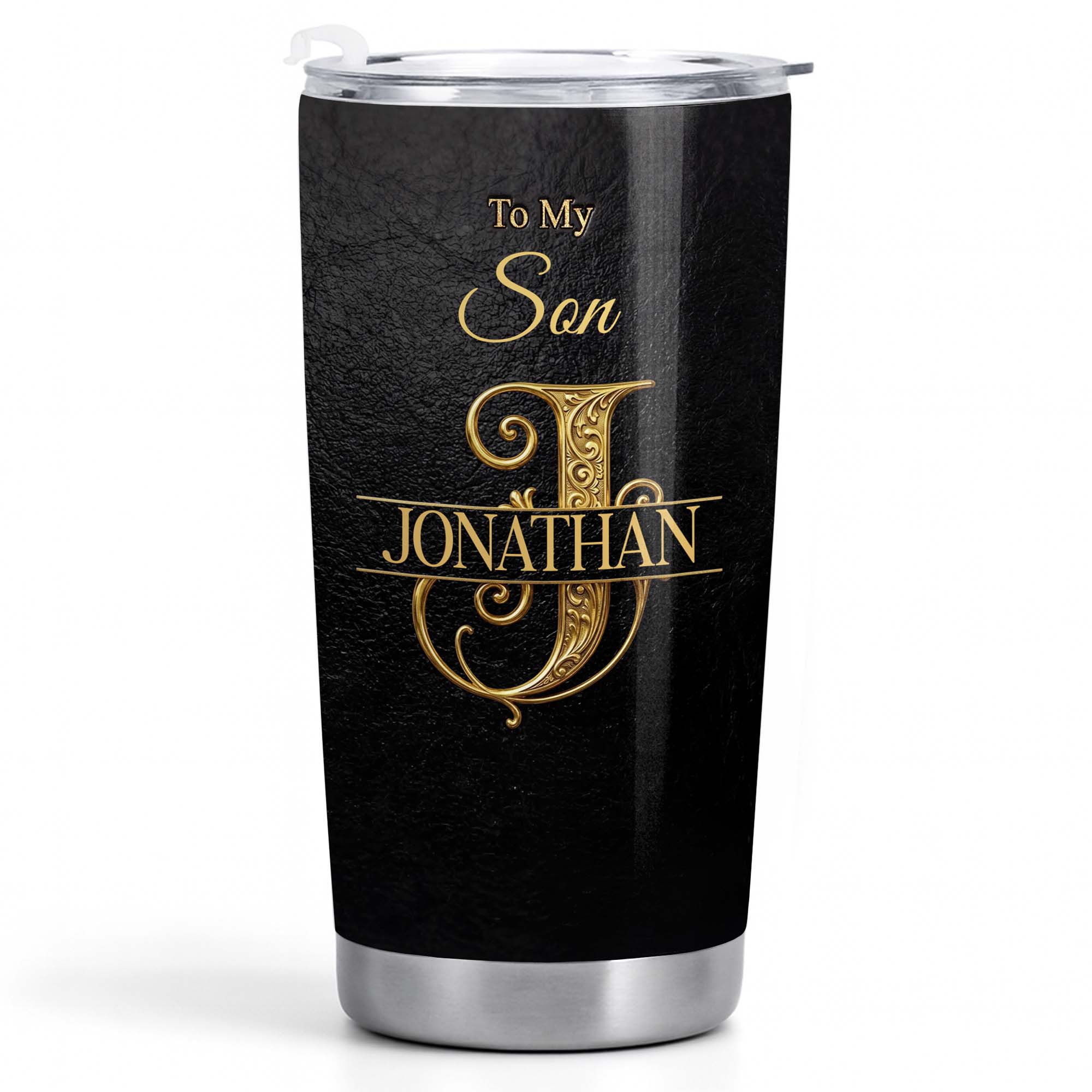 Personalized Stainless Steel Tumbler Custom Name Gift for Son