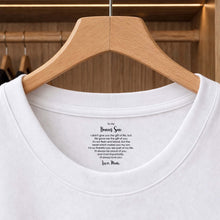 Load image into Gallery viewer, Personalized Cotton T-Shirt for Bonus Son Heartfelt Gift
