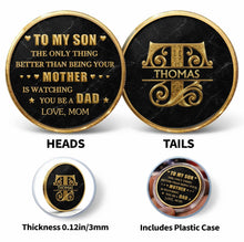 Load image into Gallery viewer, Personalized Commemorative Coin Custom Keepsake Gift for Son
