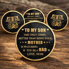 Load image into Gallery viewer, Personalized Commemorative Coin Custom Keepsake Gift for Son
