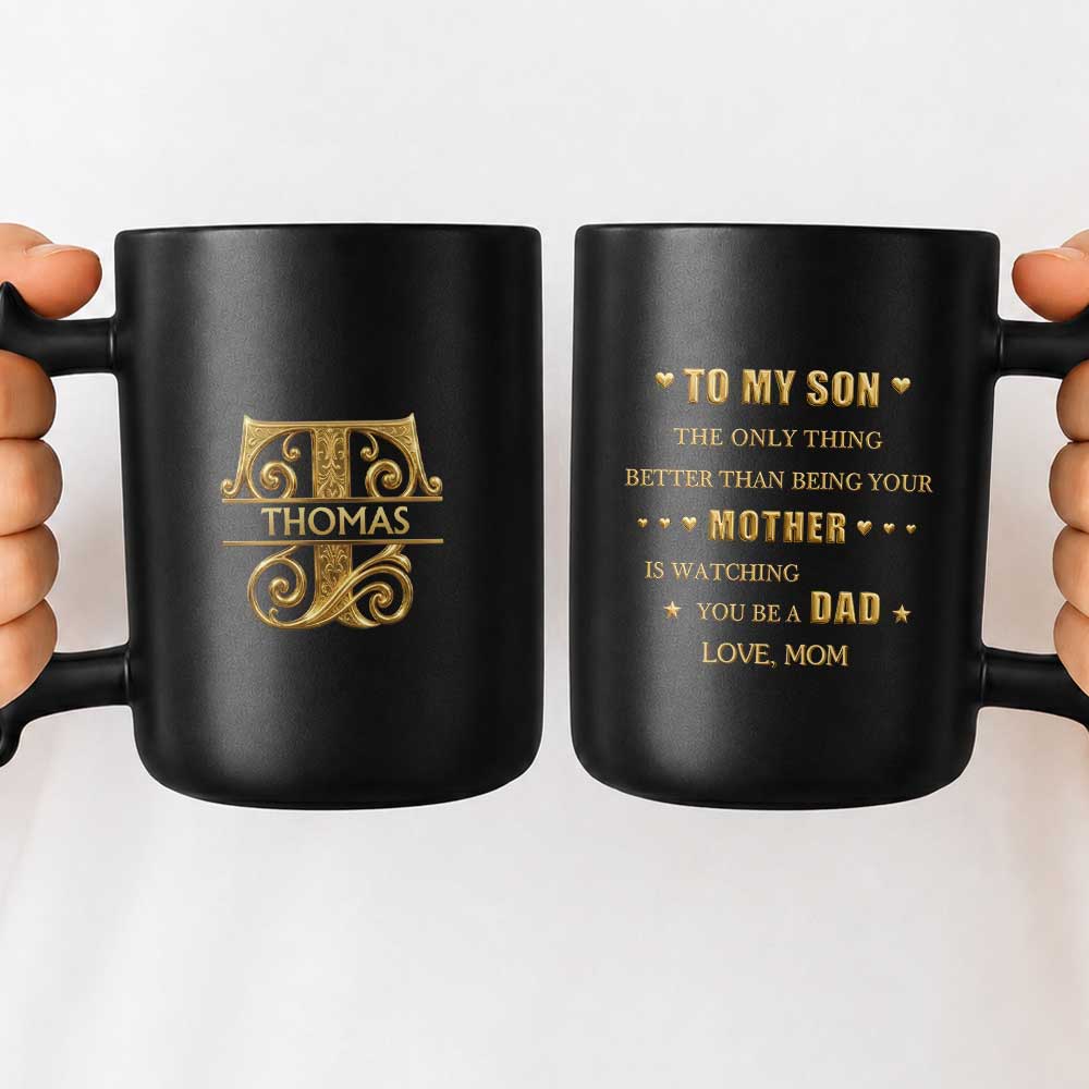 Personalized Wrench Handle Coffee Mug Custom Name Gift for Son