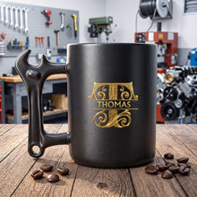 Load image into Gallery viewer, Personalized Wrench Handle Coffee Mug Custom Name Gift for Son
