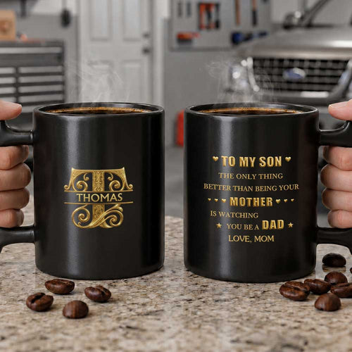 Personalized Wrench Handle Coffee Mug Custom Name Gift for Son