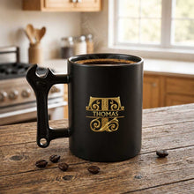 Load image into Gallery viewer, Personalized Wrench Handle Coffee Mug Custom Name Gift for Son
