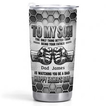 Load image into Gallery viewer, Personalized 20oz Stainless Steel Tumbler Gift for Son - Father's Day

