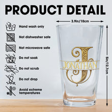 Load image into Gallery viewer, Personalized Custom Beer Glass Gift for Son - 16oz Durable Glass
