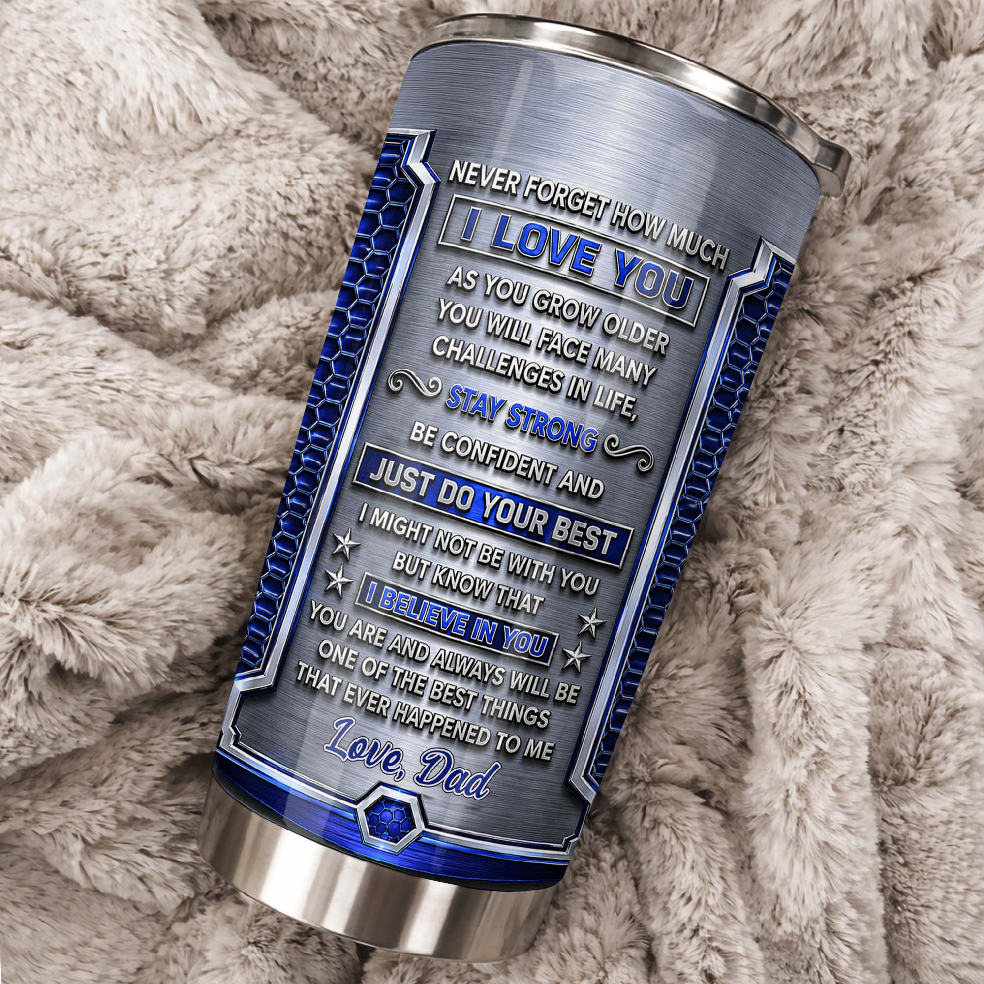 Personalized Stainless Steel Tumbler Custom Gift for Son