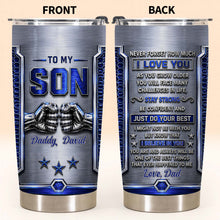 Load image into Gallery viewer, Personalized Stainless Steel Tumbler Custom Gift for Son
