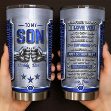 Load image into Gallery viewer, Personalized Stainless Steel Tumbler Custom Gift for Son
