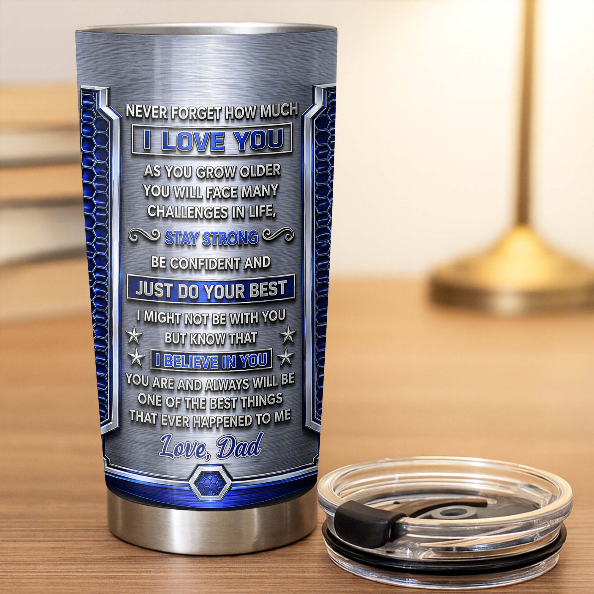 Personalized Stainless Steel Tumbler Custom Gift for Son