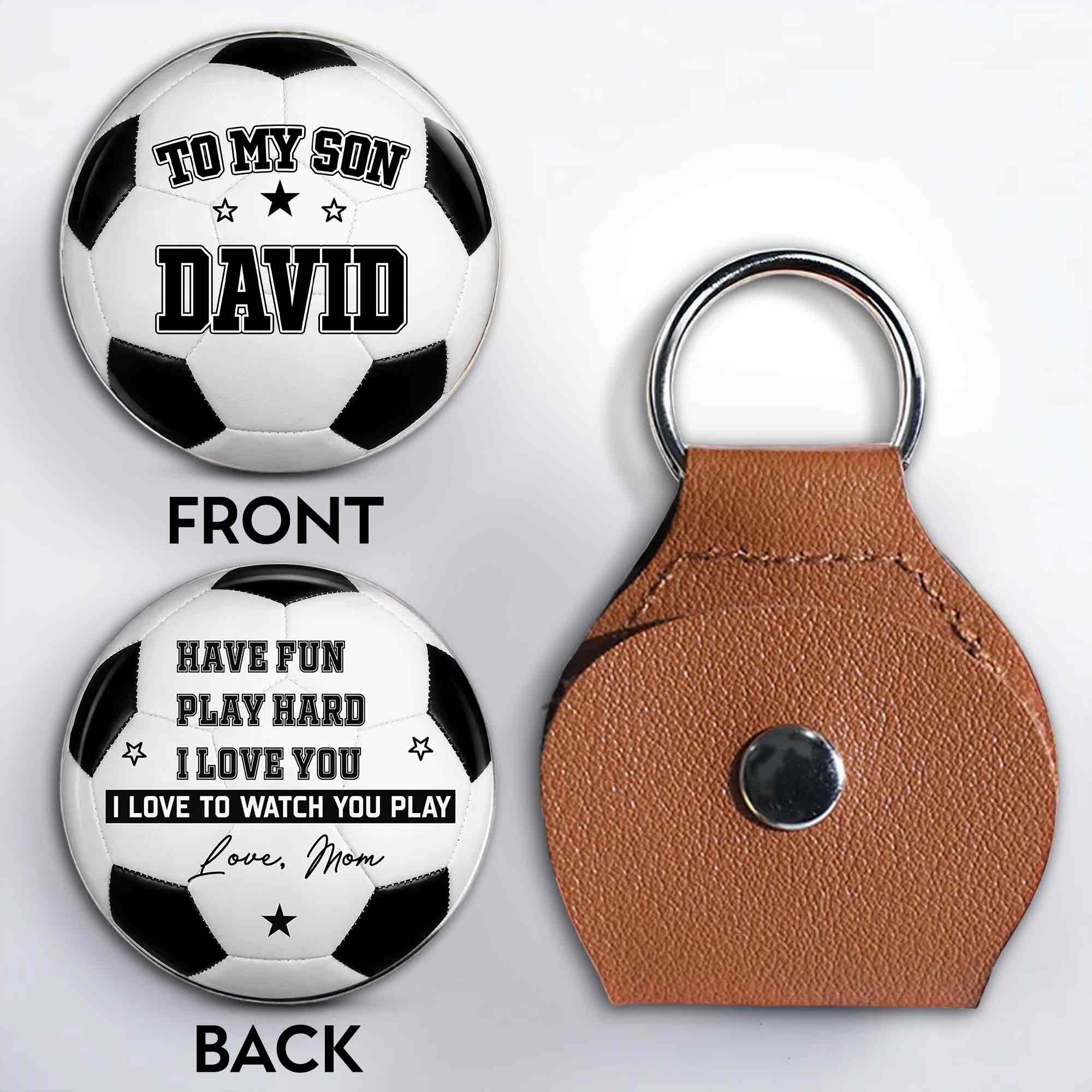 Personalized Custom Pocket Hug Token for Son with Message