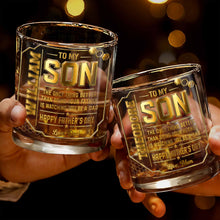 Load image into Gallery viewer, Personalized Whiskey Glass Custom Name Gift for Dad
