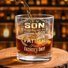 Load image into Gallery viewer, Personalized Custom Whiskey Glass Gift for Son | Dad &amp; Family
