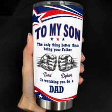Load image into Gallery viewer, Personalized Stainless Steel Tumbler Custom Name Gift for Son
