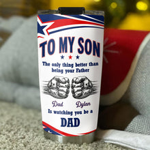 Load image into Gallery viewer, Personalized Stainless Steel Tumbler Custom Name Gift for Son

