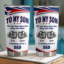 Load image into Gallery viewer, Personalized Stainless Steel Tumbler Custom Name Gift for Son
