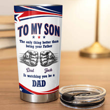 Load image into Gallery viewer, Personalized Stainless Steel Tumbler Custom Name Gift for Son
