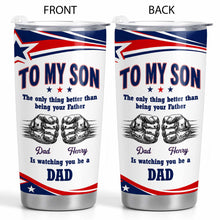 Load image into Gallery viewer, Personalized Stainless Steel Tumbler Custom Name Gift for Son
