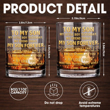 Load image into Gallery viewer, Personalized Whiskey Glass Custom Gift for Son Birthday Christmas
