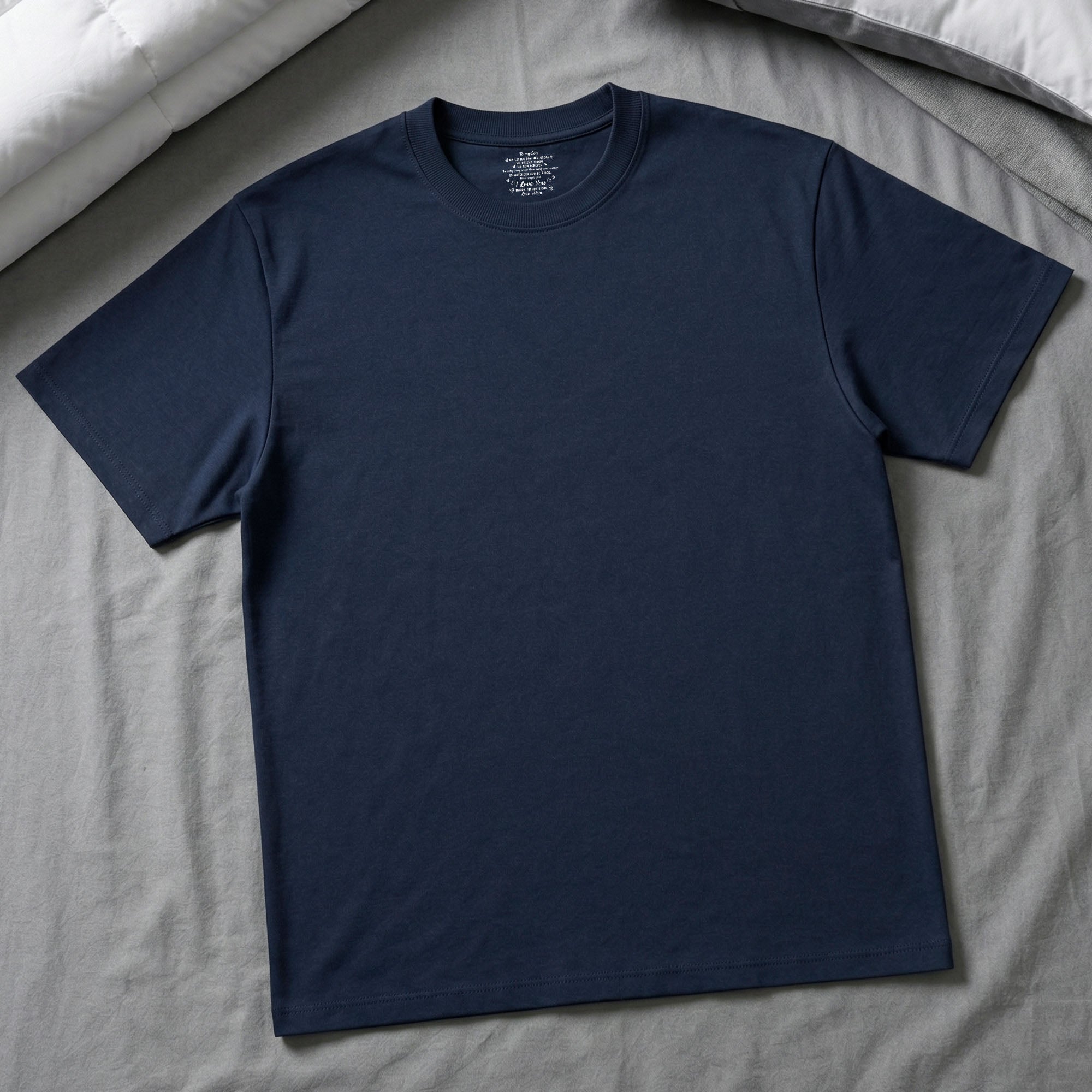Personalized T-Shirt for Son Custom Inside Neck Print Gift