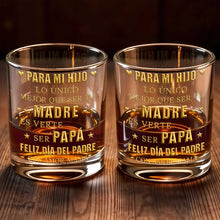 Load image into Gallery viewer, Personalized Custom Whiskey Glass for Son with Gold Hearts
