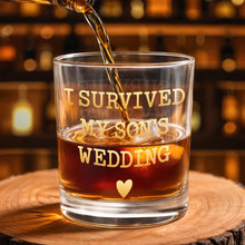 Load image into Gallery viewer, Personalized Custom Whiskey Glass Gift for Son Wedding Day
