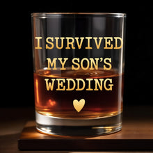 Load image into Gallery viewer, Personalized Custom Whiskey Glass Gift for Son Wedding Day
