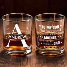 Load image into Gallery viewer, Personalized Custom Monogram Whiskey Glass Gift for Son
