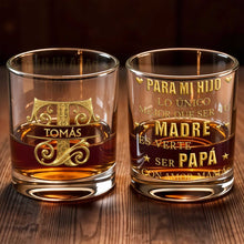 Load image into Gallery viewer, Personalized Monogram Whiskey Glass Custom Name Gift for Dad
