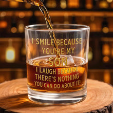 Load image into Gallery viewer, Personalized Custom Whiskey Glass Funny Gift for Son - 8oz/11oz
