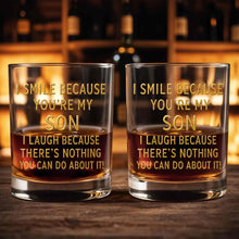 Load image into Gallery viewer, Personalized Custom Whiskey Glass Funny Gift for Son - 8oz/11oz

