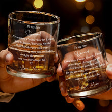Load image into Gallery viewer, Personalized Custom Whiskey Glass for Son – Unique Gift Idea
