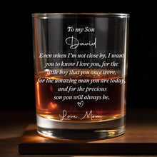Load image into Gallery viewer, Personalized Custom Whiskey Glass for Son – Unique Gift Idea
