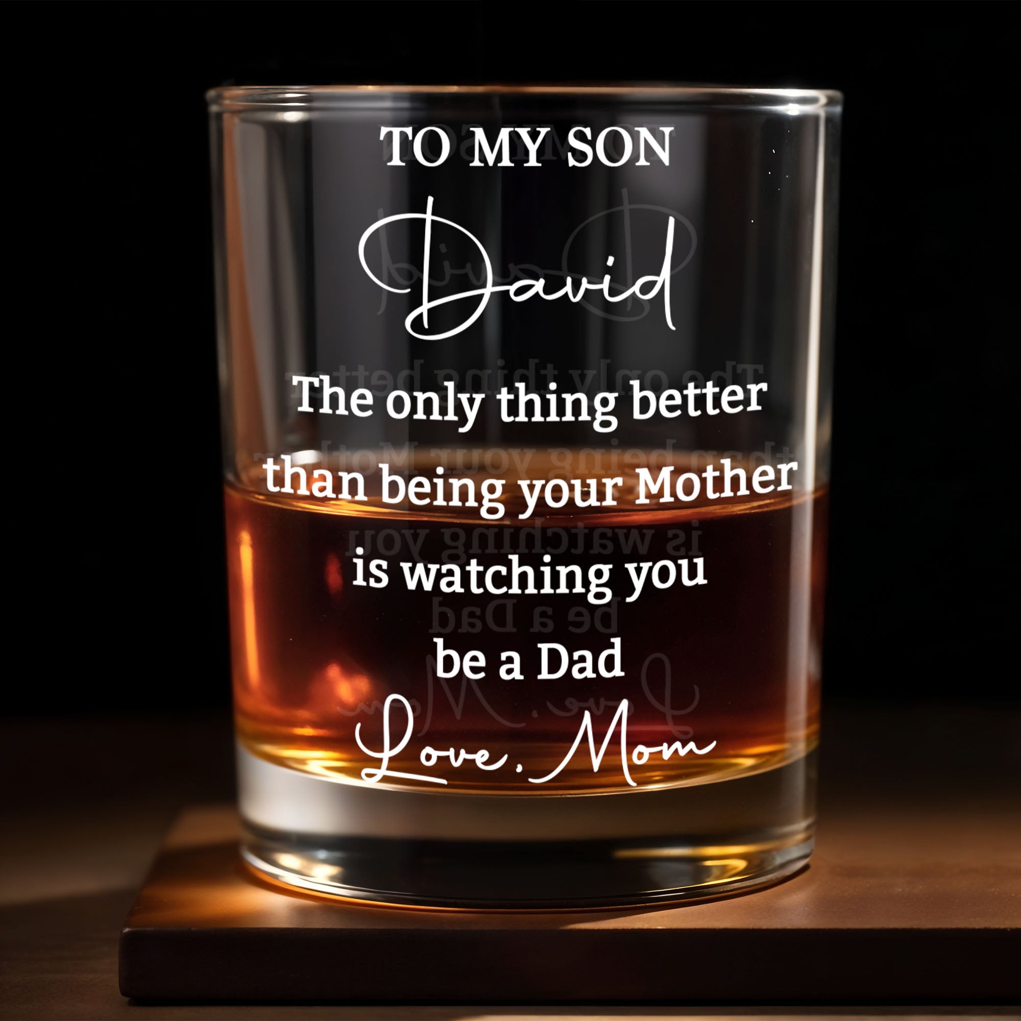 Personalized Custom Whiskey Glass Gift for Dad | Father's Day