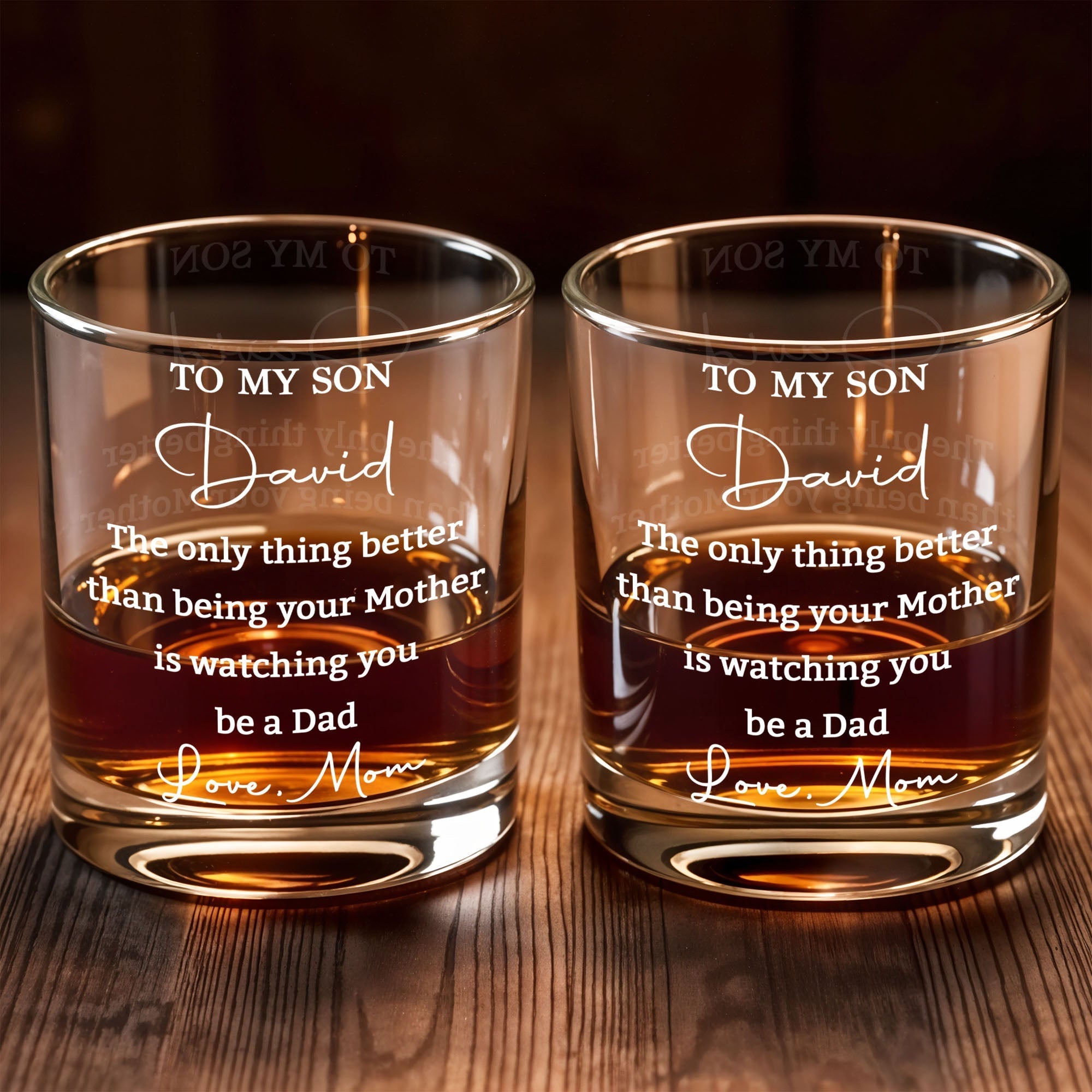 Personalized Custom Whiskey Glass Gift for Dad | Father's Day