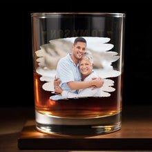 Load image into Gallery viewer, Personalized Custom Photo Whiskey Glass Gift for Son
