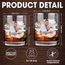 Load image into Gallery viewer, Personalized Custom Photo Whiskey Glass Gift for Son
