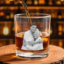 Load image into Gallery viewer, Personalized Custom Whiskey Glass Photo Gift for Son
