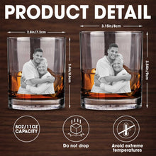 Load image into Gallery viewer, Personalized Custom Whiskey Glass Photo Gift for Son
