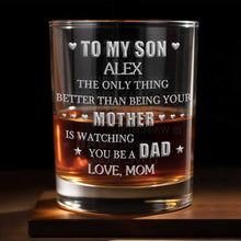 Load image into Gallery viewer, Personalized Custom Whiskey Glass for Son with Hearts Gift
