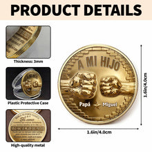 Load image into Gallery viewer, Custom Commemorative Coin for Son Fist Bump Gift Idea
