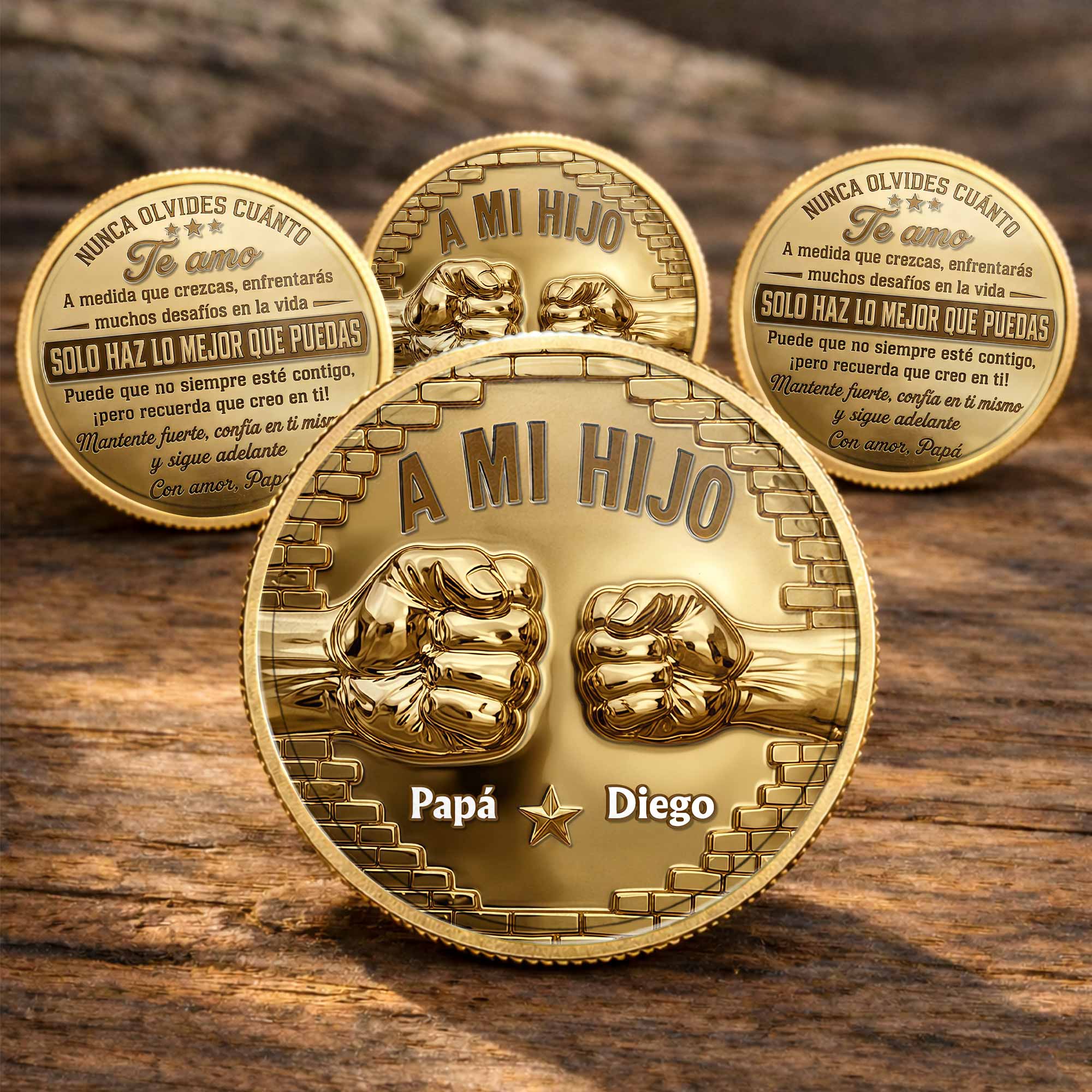 Custom Commemorative Coin for Son Fist Bump Gift Idea
