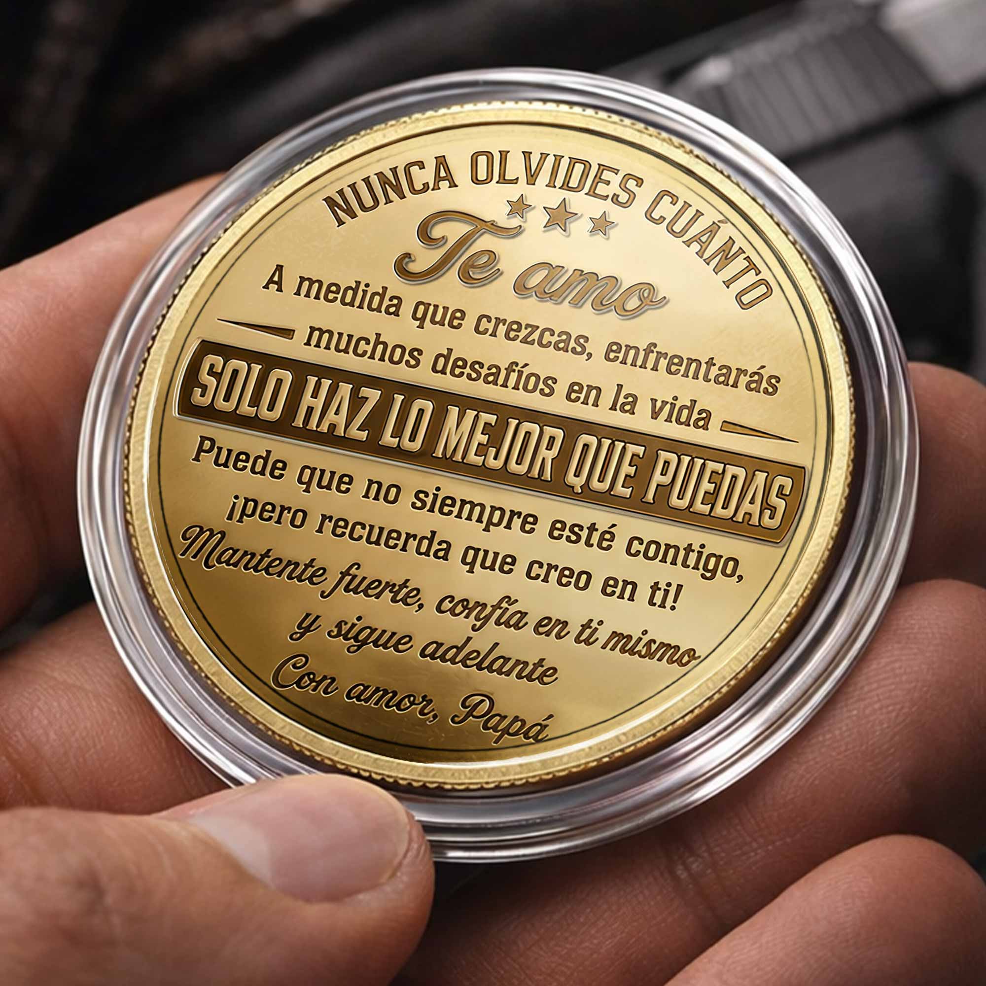 Custom Commemorative Coin for Son Fist Bump Gift Idea