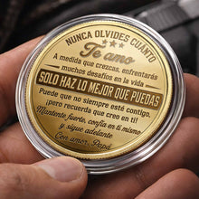 Load image into Gallery viewer, Custom Commemorative Coin for Son Fist Bump Gift Idea

