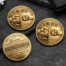 Load image into Gallery viewer, Custom Commemorative Coin for Son Fist Bump Gift Idea
