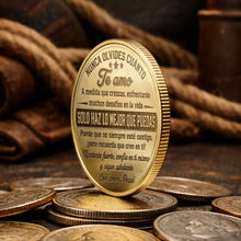Load image into Gallery viewer, Custom Commemorative Coin for Son Fist Bump Gift Idea
